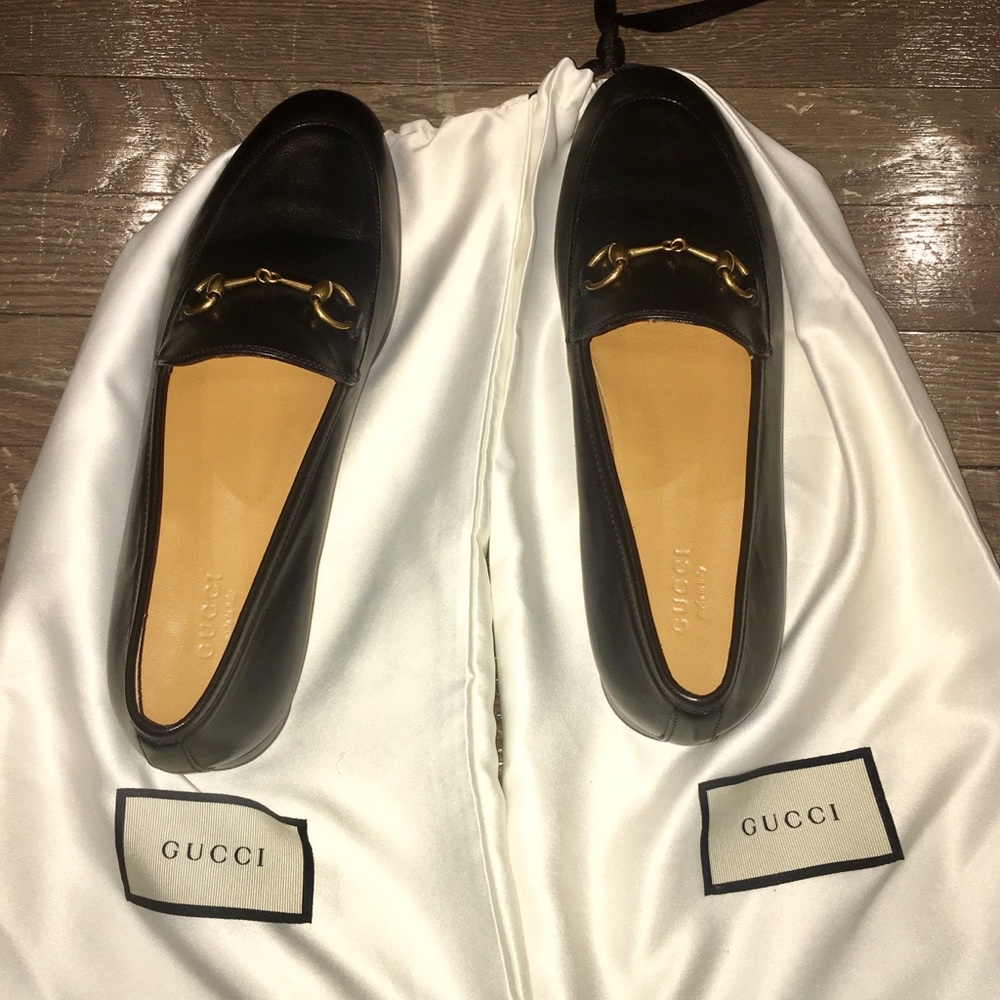 Gucci Jordaan Leather Loafers